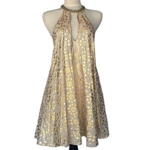 Urban Outfitters Corellia gold dress ✨💫